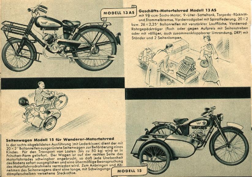 Исторические мотовелосипеды и двигатели.